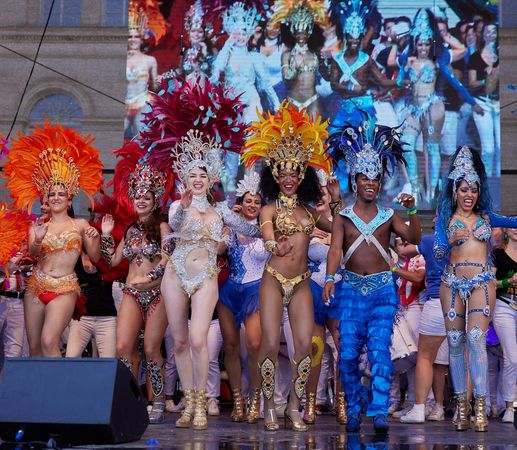 Sambistas beim Coburger Samba-Festival
